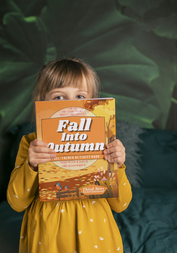 Girl holding Fall into Autumn