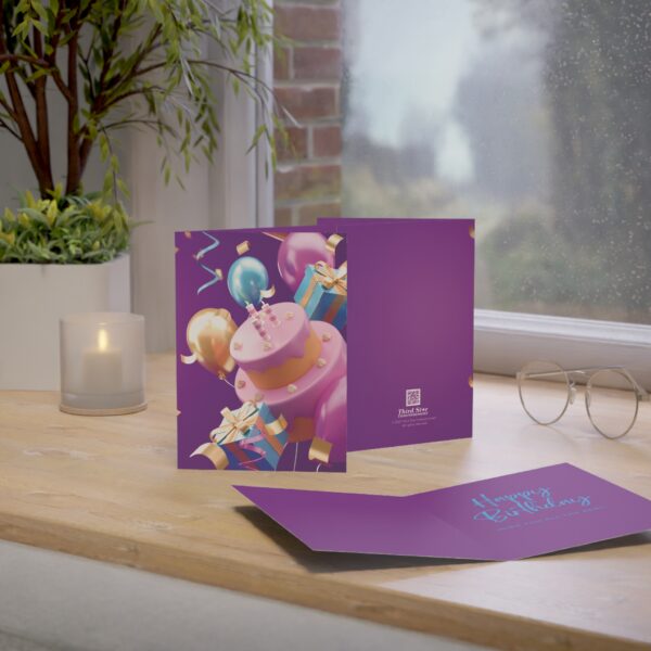 3D Art Balloons, Cake, Gifts Happy Birthday Greeting Cards - Image 11