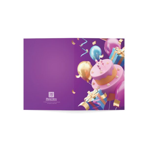 3D Art Balloons, Cake, Gifts Happy Birthday Greeting Cards - Image 2